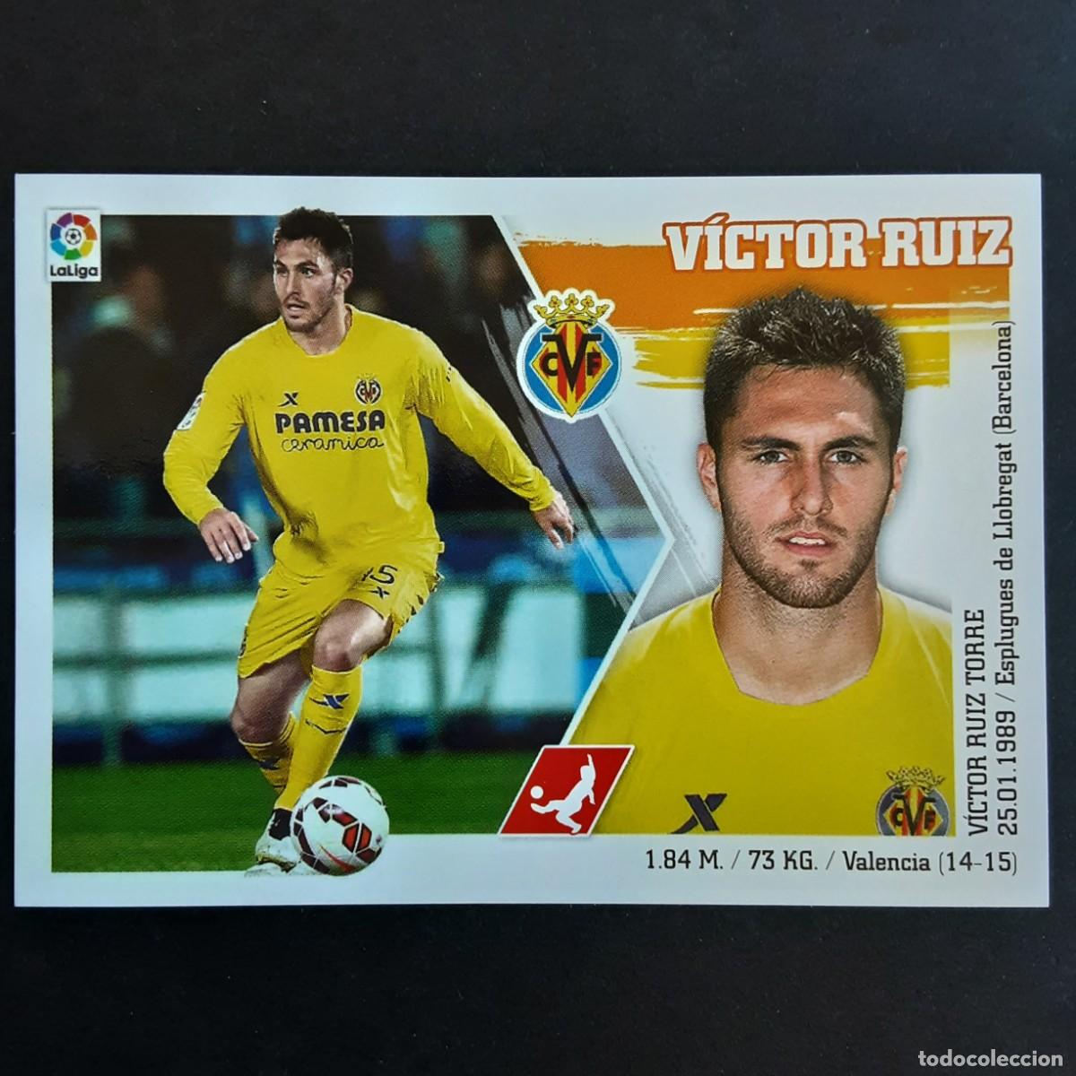 Cromos de f&uacute;tbol: CROMO LIGA 2015 2016 15 16 COLECCIONES ESTE PANINI N&ordm;9 VICTOR RUIZ-VILLARREAL NUNCA PEGADO