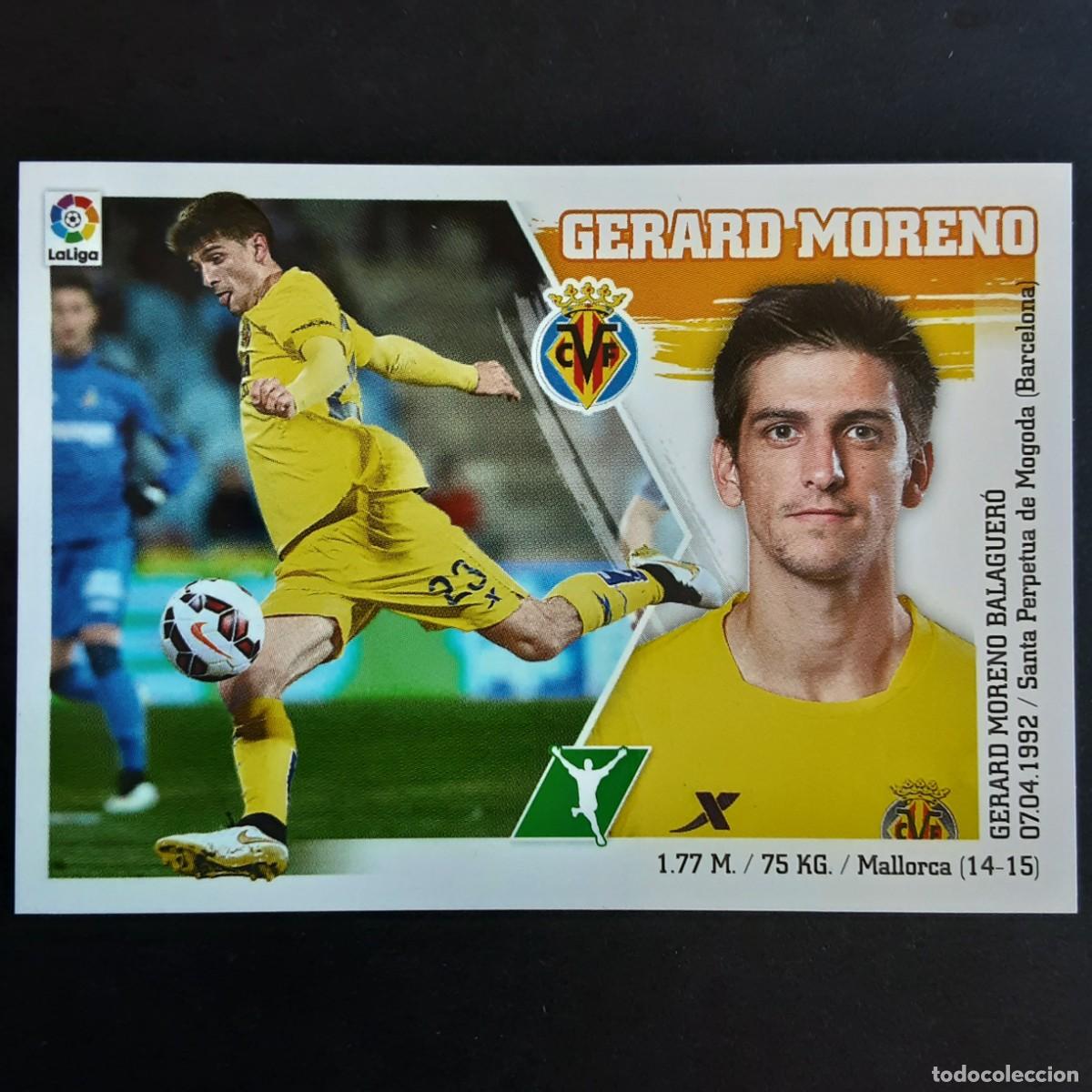 Figurine di Calcio: CROMO LIGA 2015 2016 15 16 COLECCIONES ESTE PANINI N&ordm;19 GERARD MORENO-VILLARREAL NUNCA PEGADO