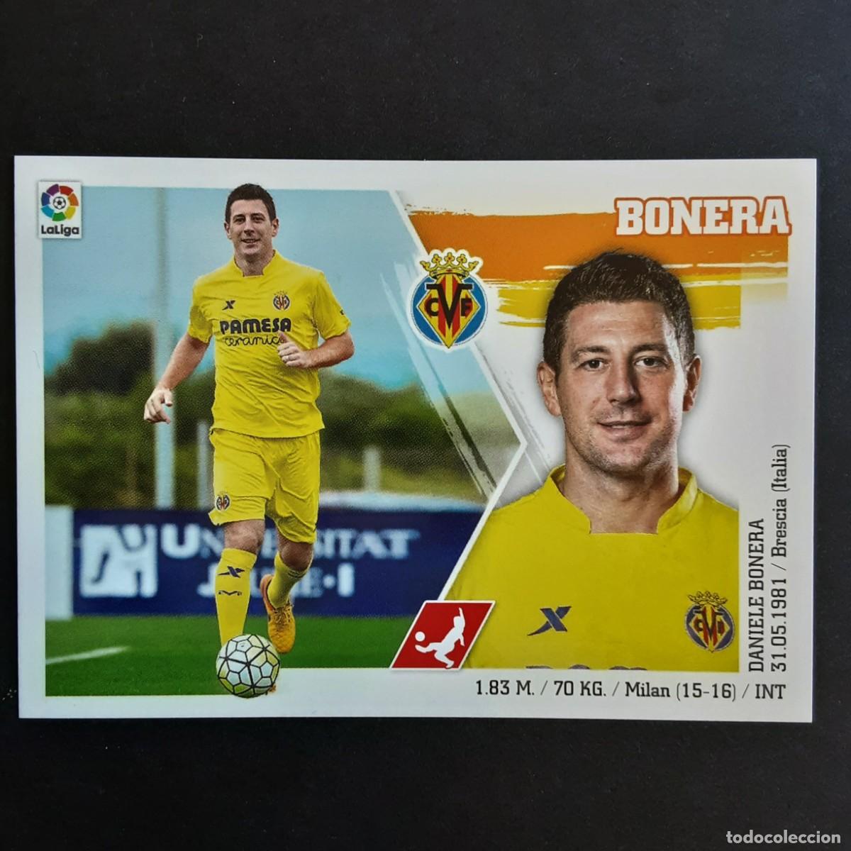 Cromos de f&uacute;tbol: CROMO LIGA 2015 2016 15 16 COLECCIONES ESTE PANINI N&ordm;22 BONERA-VILLARREAL NUNCA PEGADO