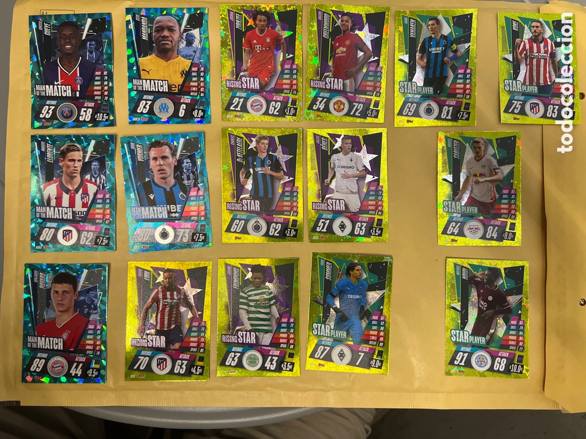 Cromos de Futebol: T1/E2/A571. TOPPS MATCH ATTAX TEMPORADA 2020 21 LOTE DE CROMOS