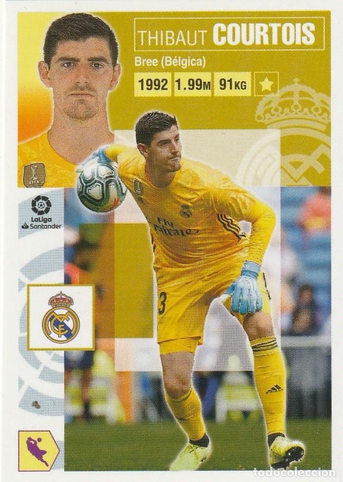 Fu&szlig;ball-Sticker: 2 COURTOIS REAL MADRID 2020 2021 COLECCIONES ESTE 20 21 PANINI NUEVO