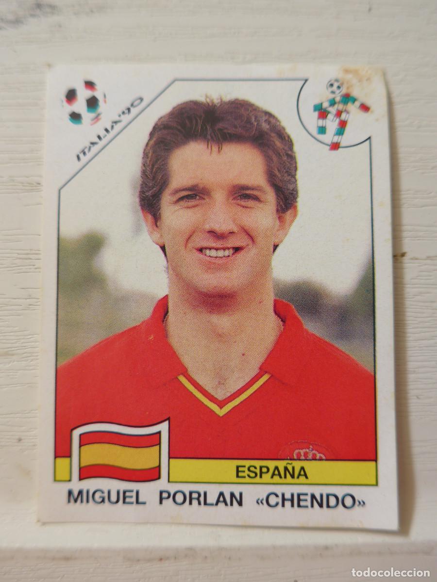 Cromos de f&uacute;tbol: CROMO DE PANINI ITALIA 90 N&ordm; 348 MIGUEL PORLAN CHENDO