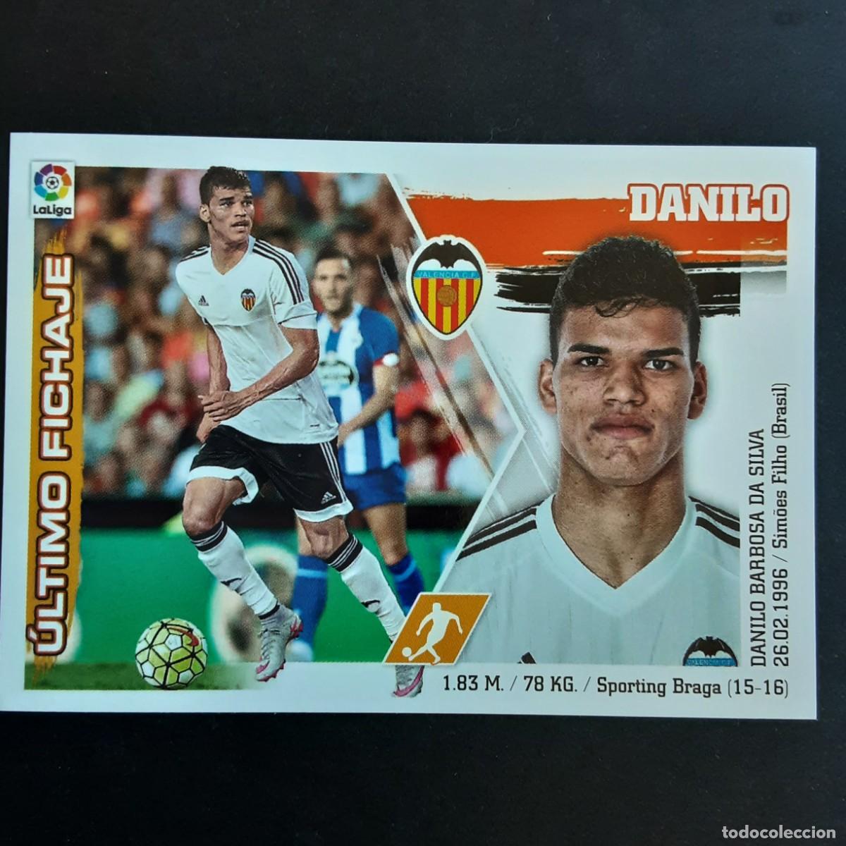 Cromos de F&uacute;tbol: CROMO LIGA 2015 2016 COLECCIONES ESTE PANINI FICHAJE N&ordm;31 DANILO-VALENCIA NUNCA PEGADO