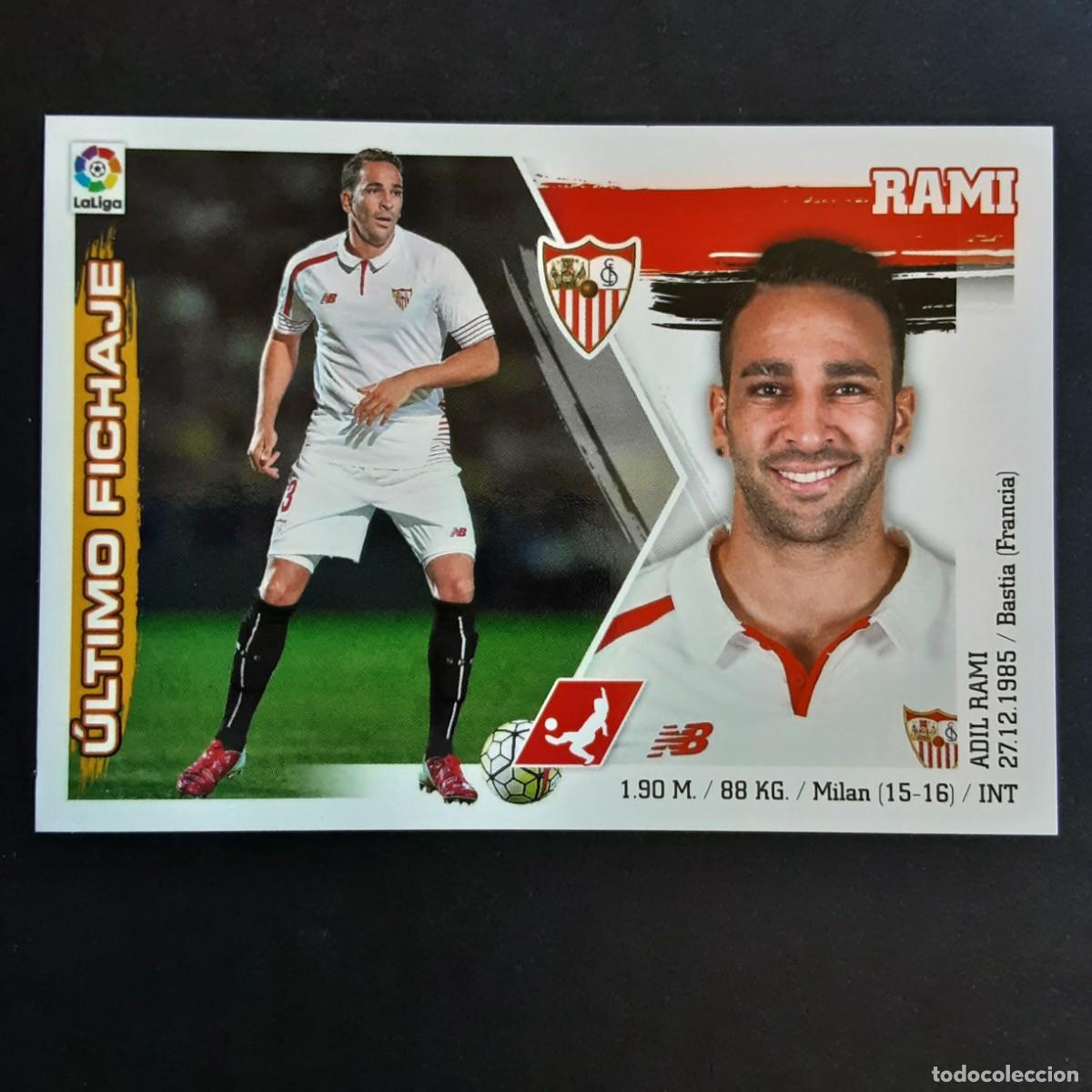 Cromos de f&uacute;tbol: CROMO LIGA 2015 2016 COLECCIONES ESTE PANINI FICHAJE N&ordm;33 RAMI-SEVILLA NUNCA PEGADO