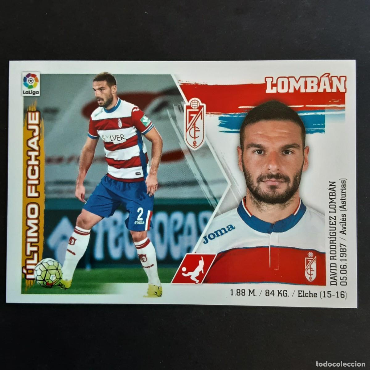 Figurine di Calcio: CROMO LIGA 2015 2016 15 16 COLECCIONES ESTE PANINI FICHAJE N&ordm;44 LOMBAN-GRANADA NUNCA PEGADO