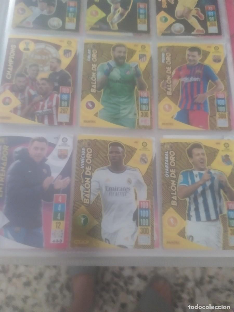 Cromos de f&uacute;tbol: 7 BAL&Oacute;N DE ORO Y CARDS CHAMPIONS INVENCIBLE Y FANT&Aacute;STICA ADRENALYN 2021-22 TOTAL 10 CROMOS 21-22