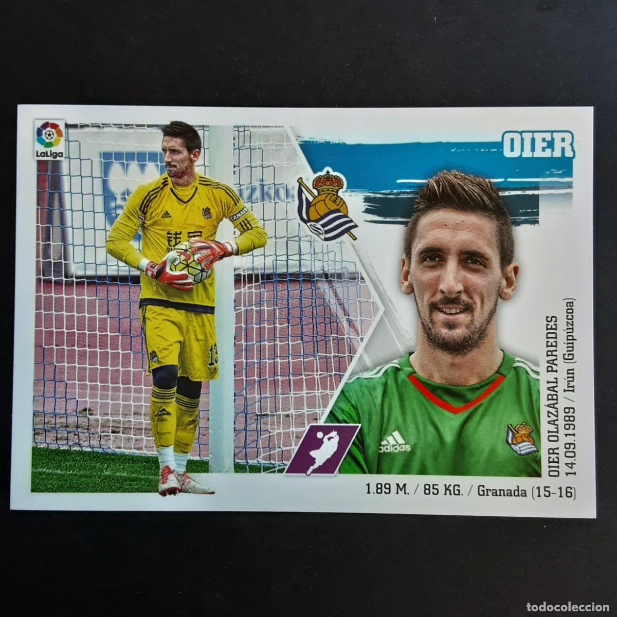 Cromos de Futebol: CROMO LIGA 2015 2016 COLECCIONES ESTE PANINI COLOCA N&ordm;4 BIS OIER-R.SOCIEDAD NUNCA PEGADO