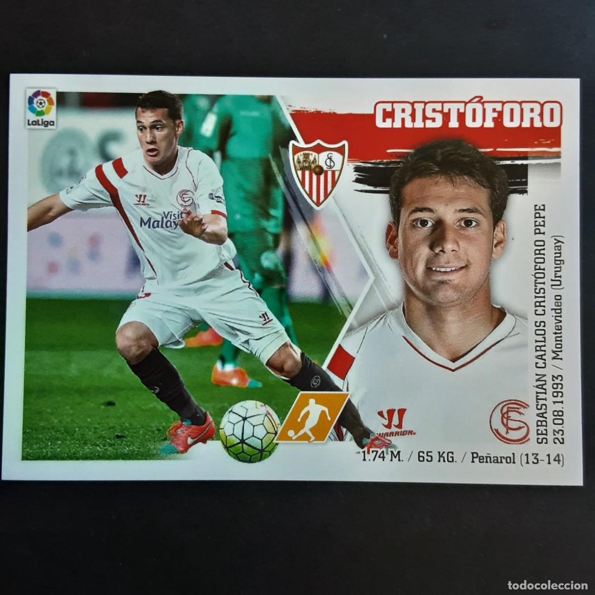 Cromos de Futebol: CROMO LIGA 2015 2016 COLECCIONES ESTE PANINI COLOCA N&ordm;15 BIS CRISTOFORO-SEVILLA NUNCA PEGADO