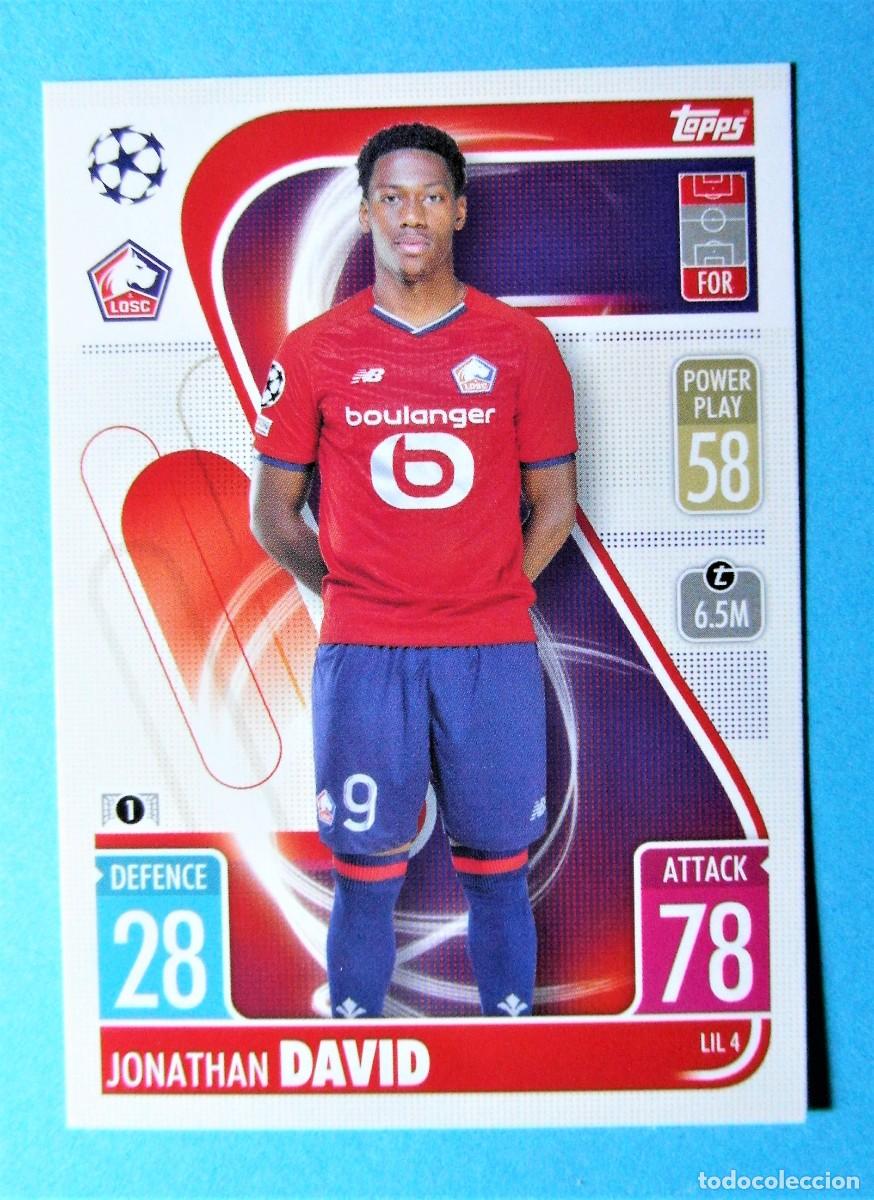 Fu&szlig;ball-Sticker: MATCH ATTAX 2021 2022 21 22 LOSC LILLE JONATHAN DAVID LIL 4