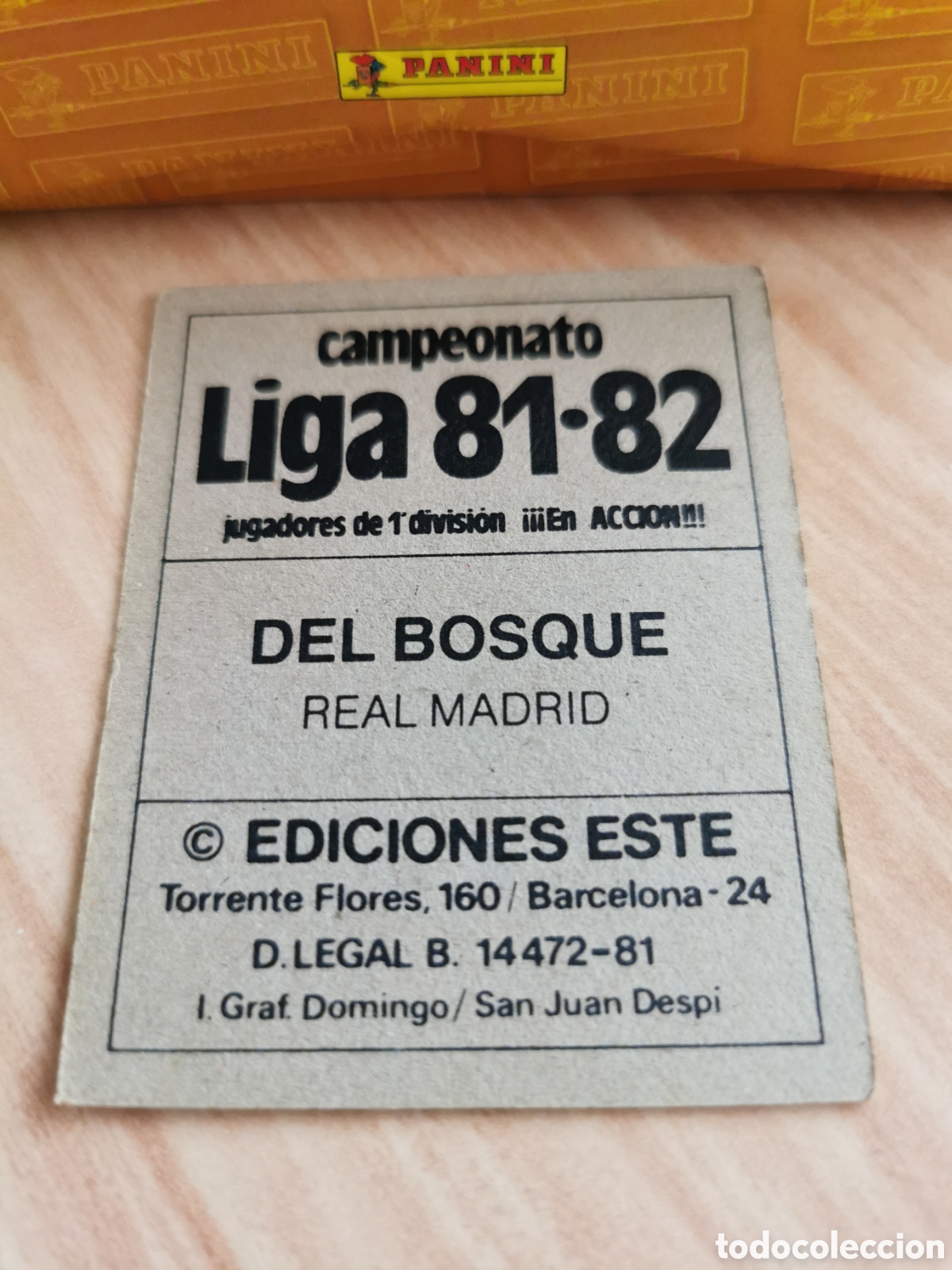 Cromos de f&uacute;tbol: # Del bosque Real Madrid - liga este 81/82 sin pegar - Foto 2