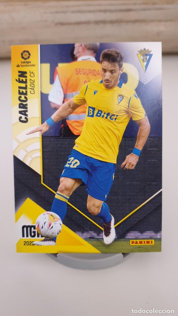 Fu&szlig;ball-Sticker: CARCEL&Eacute;N 104 - C&Aacute;DIZ CF - PANINI MGK MEGACRACKS LA LIGA 2022-23 - NUEVA