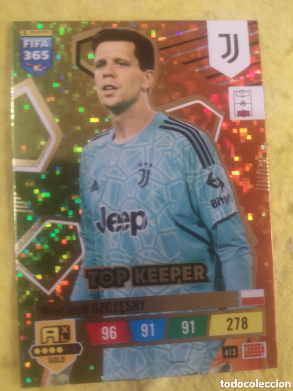 Cromos de f&uacute;tbol: ADRENALYN XL 2023 FIFA 365 TOP KEEPER 413 WOJCIECH SZCZESNY JUVENTUS