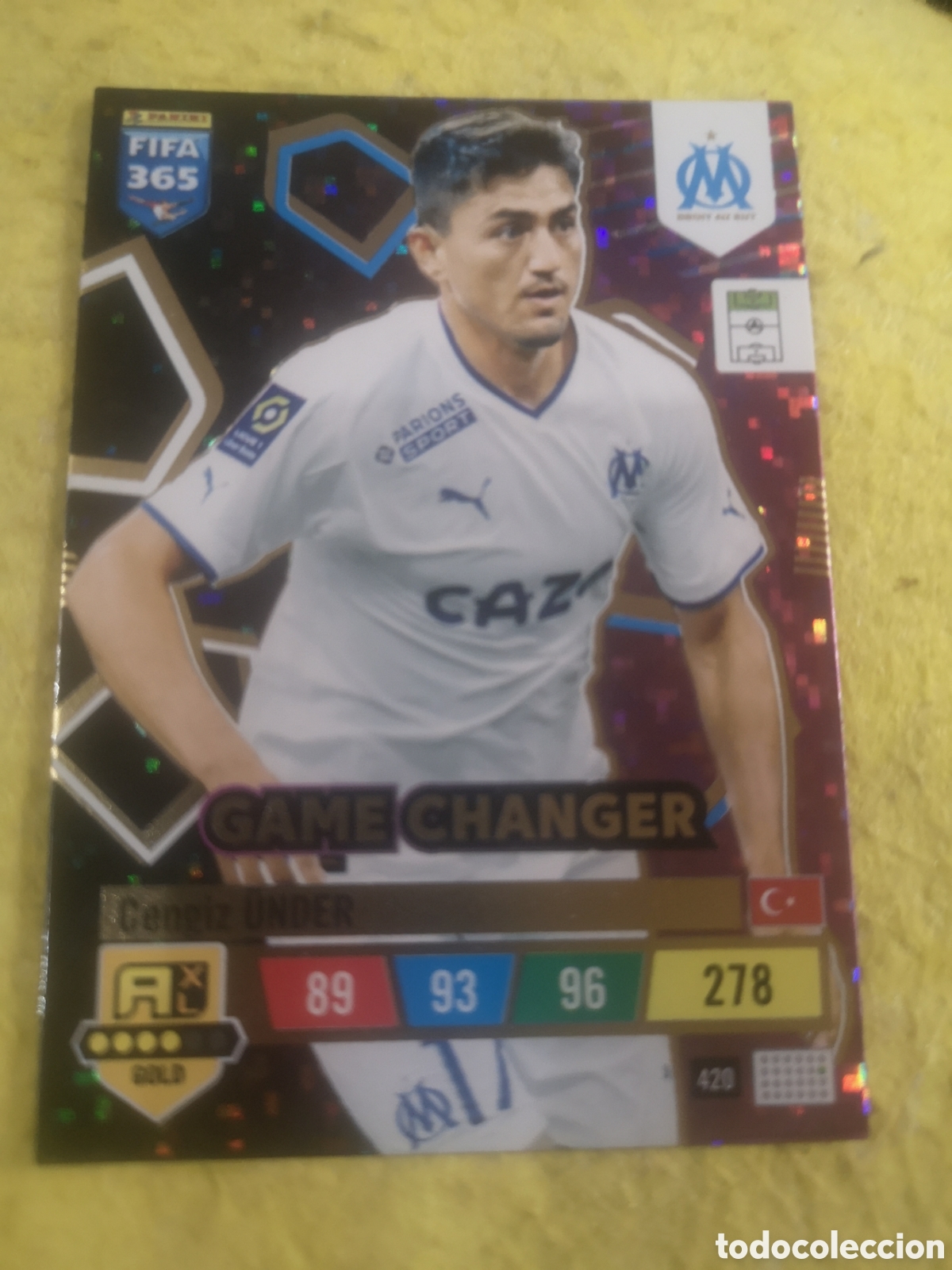Cromos de f&uacute;tbol: ADRENALYN XL 2023 FIFA 365 GAME CHANGER 420 CENGIZ UNDER OLYMPIQUE DE MARSEILLE