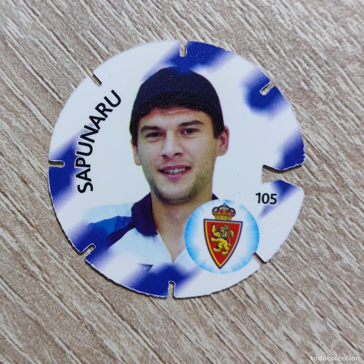 Cromos de f&uacute;tbol: CROMO CHEETOS PROMO - TAZO SAPUNARU ZARAGOZA - FUTBOL DEPORTES