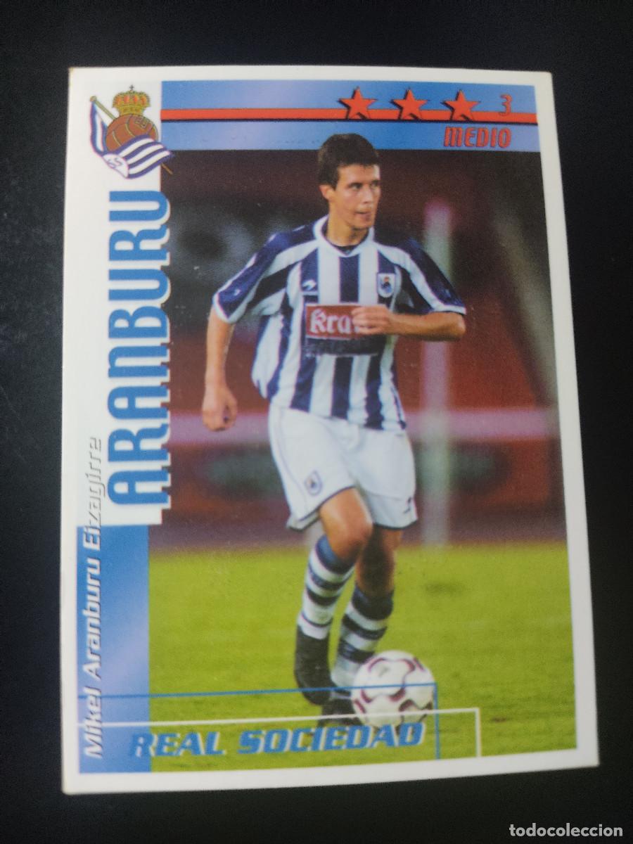Cromos de f&uacute;tbol: Futbol Match Total 2002/03 Aramburu - Real Sociedad - Editorial Magic Box Int
