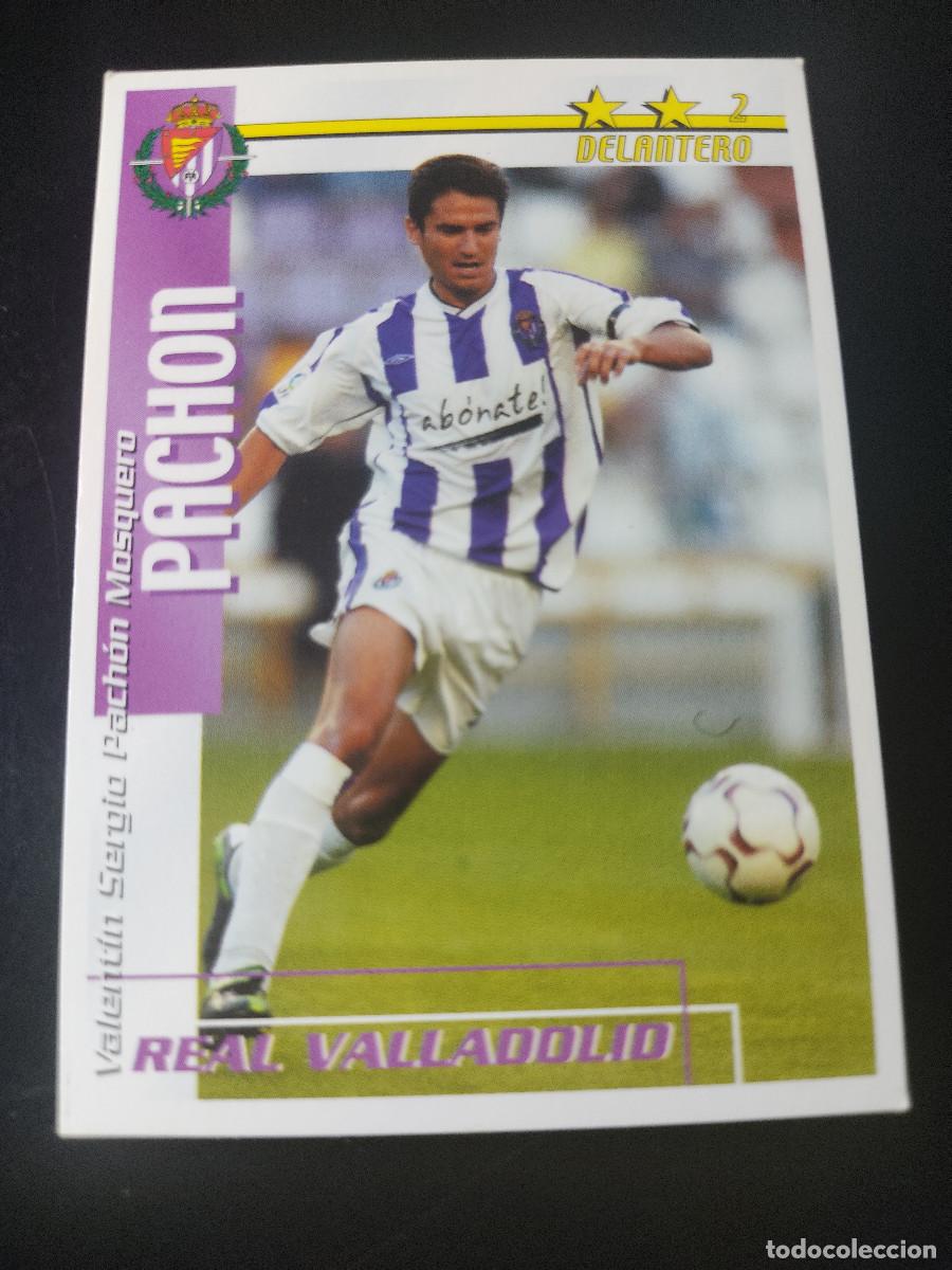 Fu&szlig;ball-Sticker: Futbol Match Total 2002/03 Pach&oacute;n - Valladolid - Editorial Magic Box Int