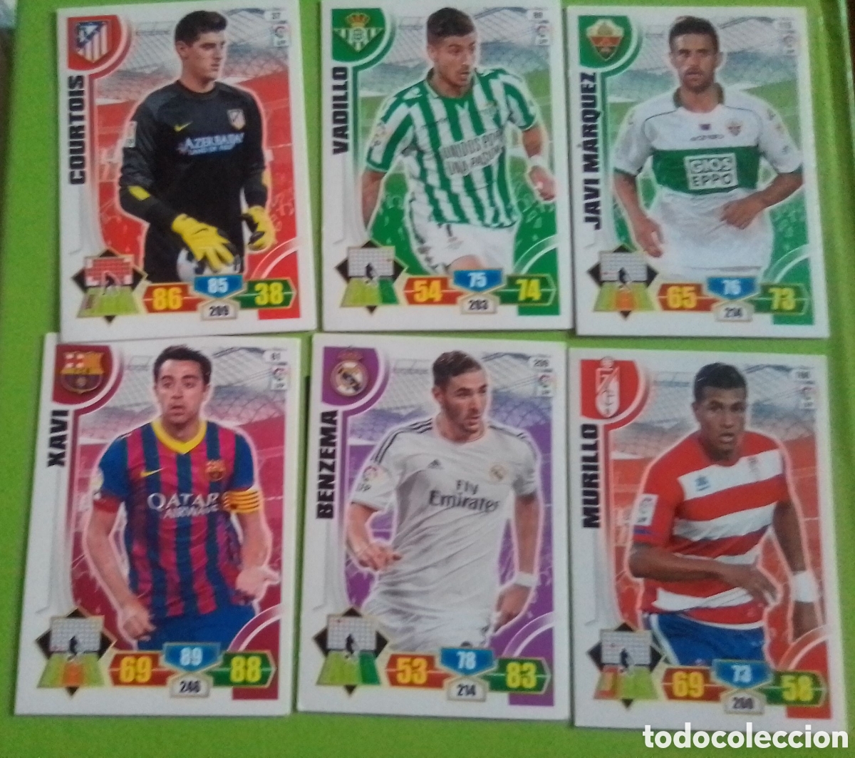 Cromos de F&uacute;tbol: Lote 6 cromos f&uacute;tbol ADRENALYN PANINI