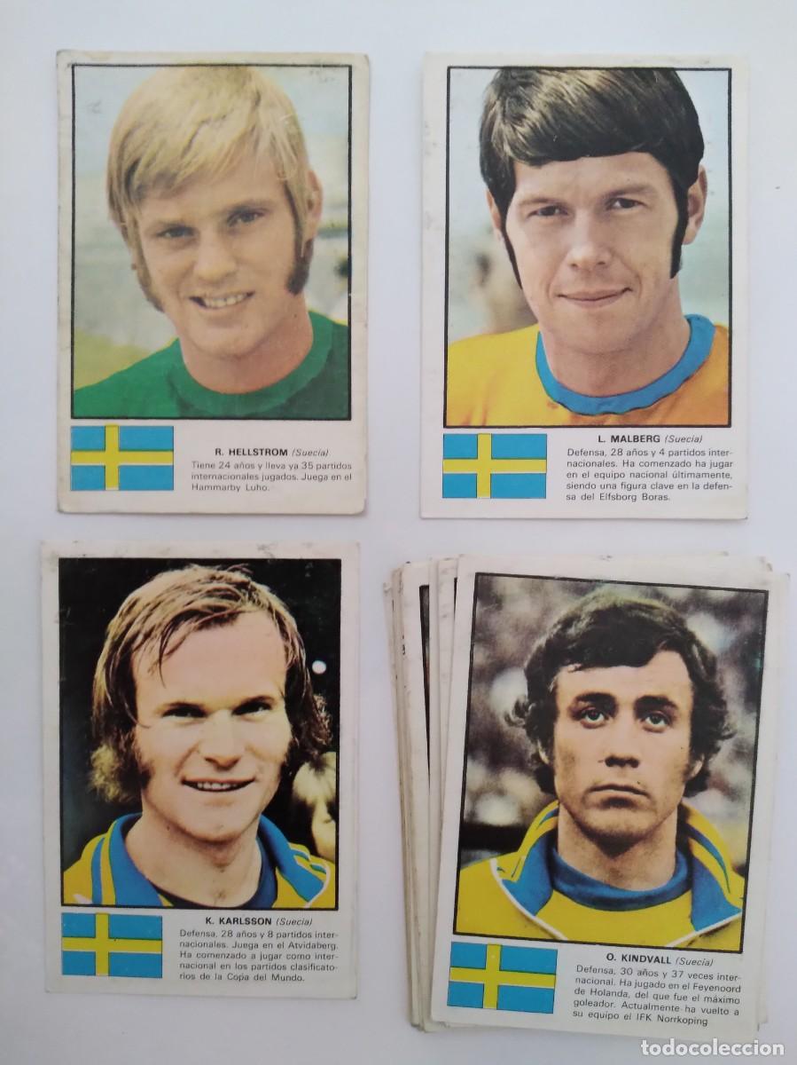 Cromos de F&uacute;tbol: LOTE 16 CROMOS ALBUM DISGRA MUNDIAL FUTBOL MUNICH 74 1974 SUECIA RV
