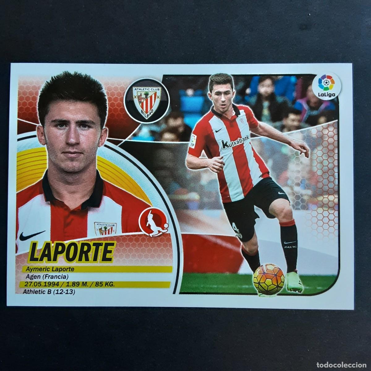 Cromos de f&uacute;tbol: CROMO LIGA 2016 2017 ESTE PANINI N&ordm;5 LAPORTE-ATH.BILBAO LOGO VIEJO REDONDO NUNCA PEGADO