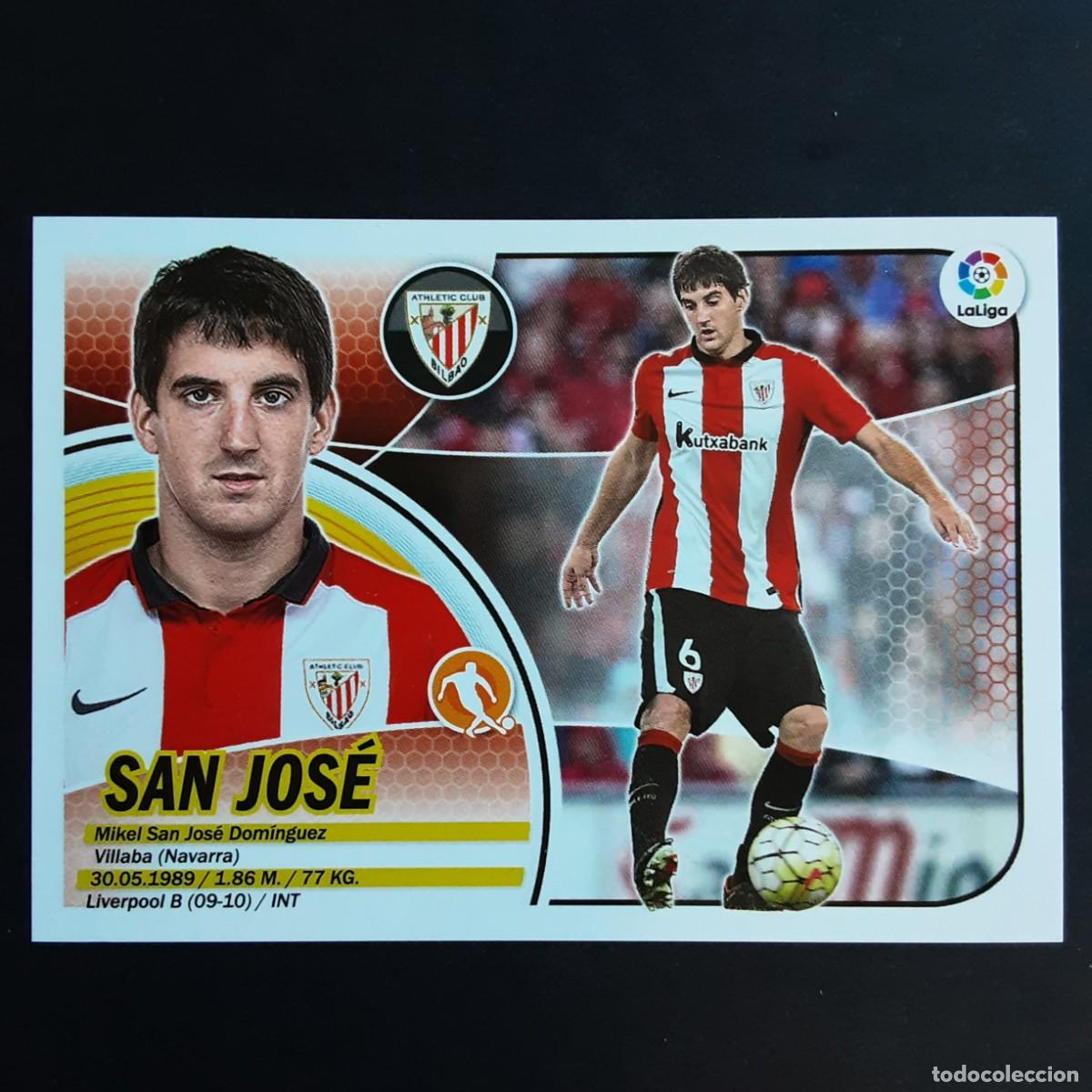 Cromos de f&uacute;tbol: CROMO LIGA 2016 2017 ESTE PANINI N&ordm;8 SAN JOSE-ATH.BILBAO LOGO VIEJO REDONDO NUNCA PEGADO