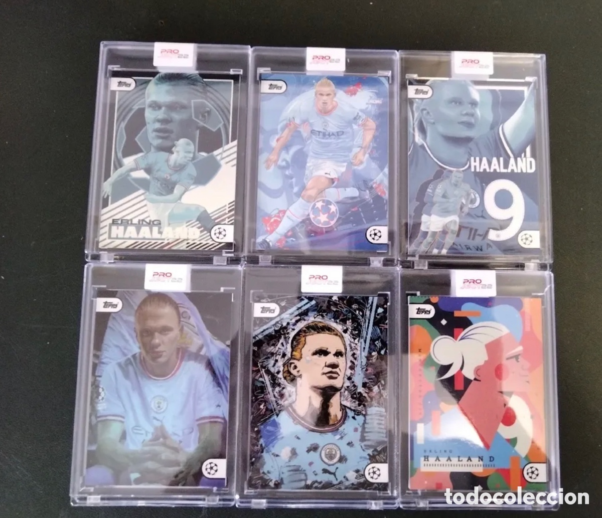 Cromos de f&uacute;tbol: Haaland TOPPS PROJECT 22. Completo. Los 6 - Foto 1