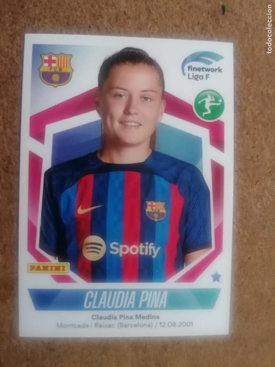 Cromos de f&uacute;tbol: PANINI FINETWORK LIGA FEMENINA 2022/23 CLAUDIA PINA FC BARCELONA N&ordm;130
