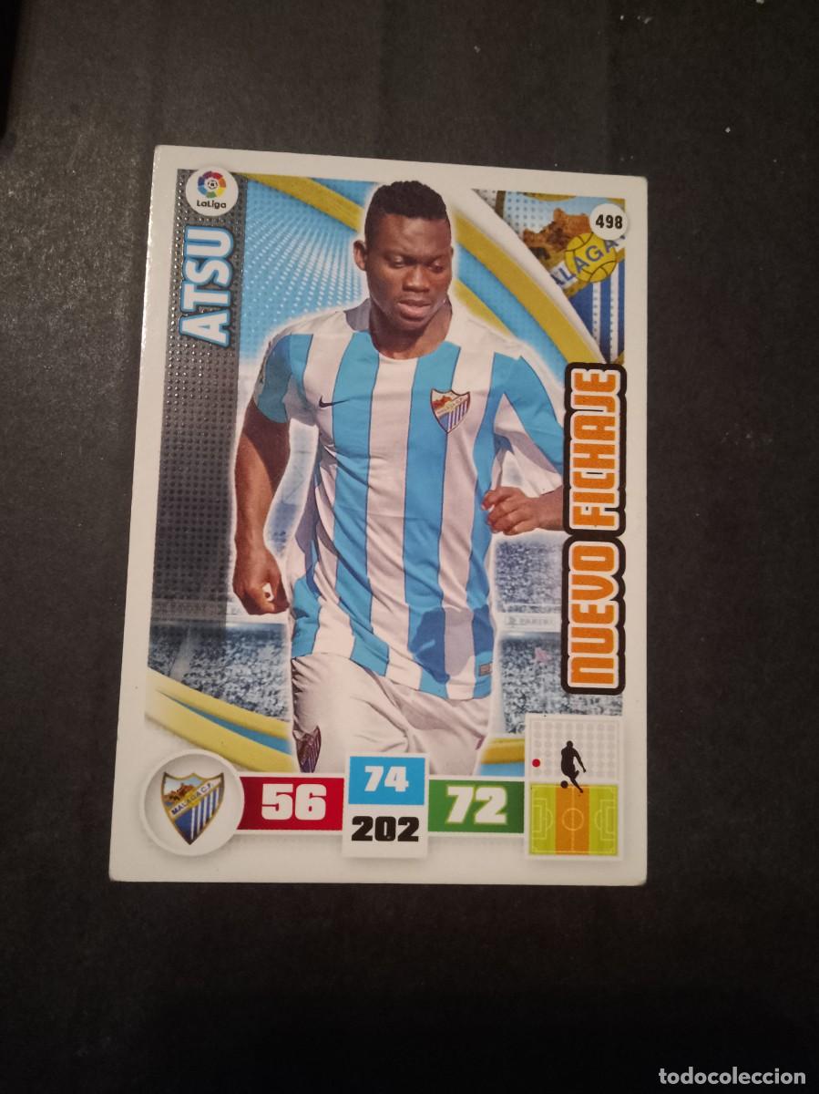 Cartes &agrave; collectionner de Football: 15 16 ADRENALYN 498 ATSU NUEVO FICHAJE M&Aacute;LAGA 2015 2016 PANINI