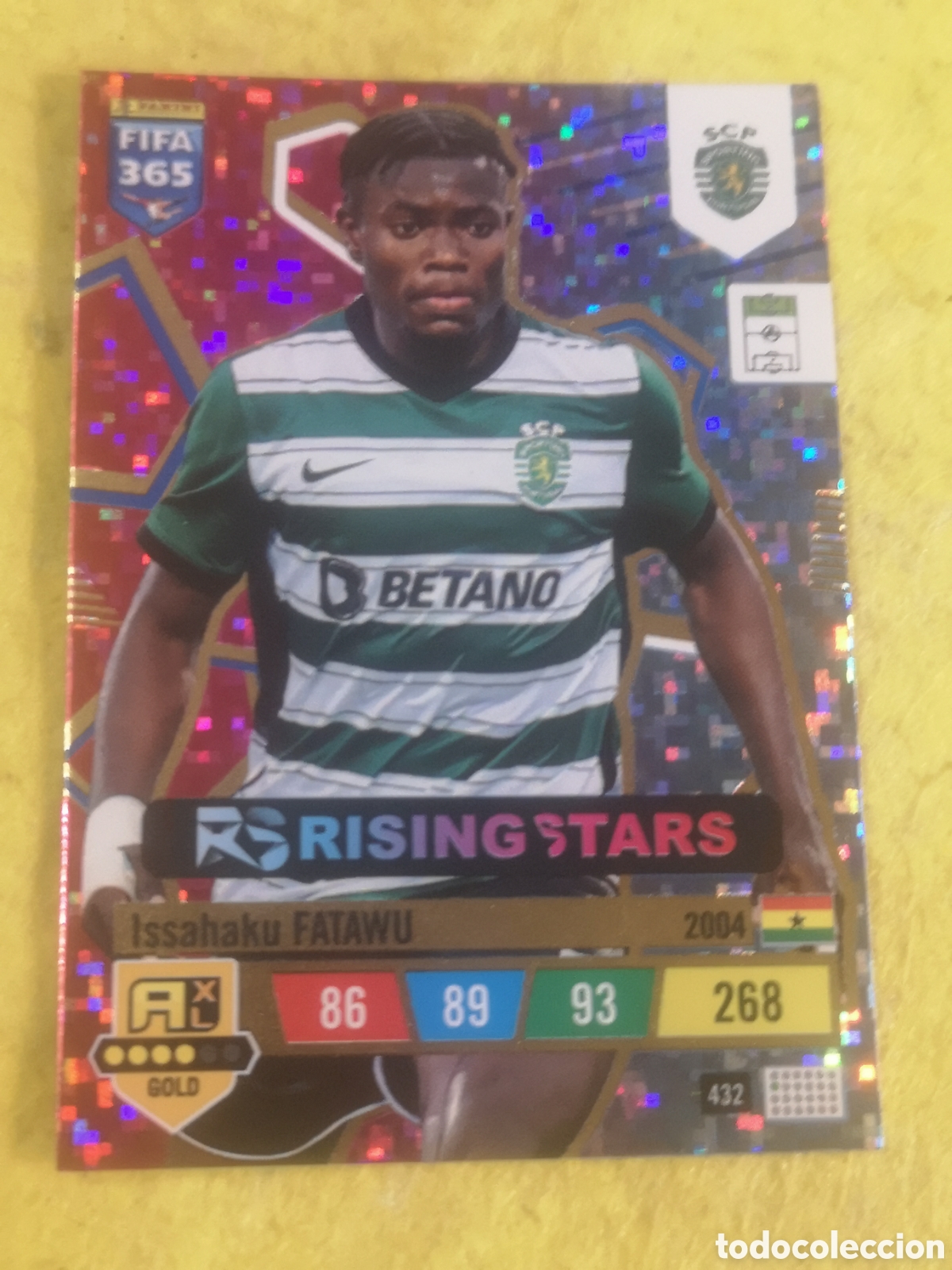 Cromos de f&uacute;tbol: ADRENALYN XL 2023 FIFA 365 RISING STARS 432 FATAWU SPORTING PORTUGAL