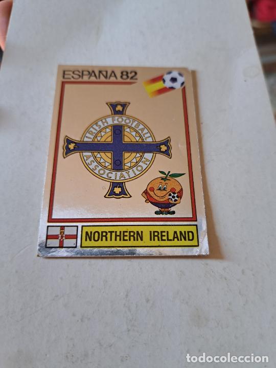 Cromos de f&uacute;tbol: N&ordm; 328 ESCUDO IRLANDA DEL NORTE MUNDIAL ESPA&Ntilde;A 82 1982 PANINI SIN PEGAR