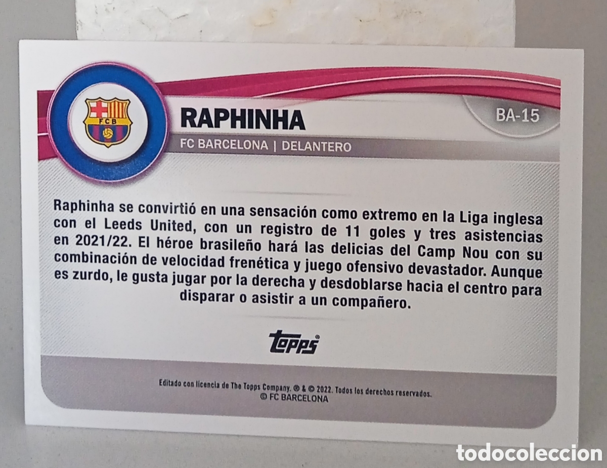 Cromos de f&uacute;tbol: RAPHINHA - Foto 2