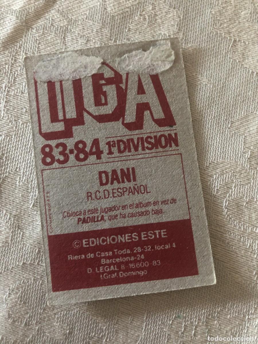 Cromos de f&uacute;tbol: COLOCA DANI ESPA&Ntilde;OL EDICIONES ESTE 83-84 - Foto 2