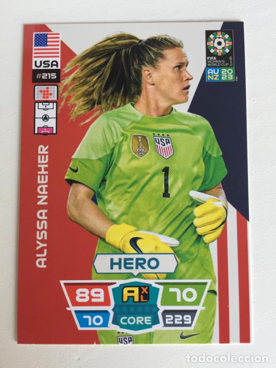 Football Stickers: 215-. Alyssa Naeher USA ADRENALYN FIFA WOMEN'S WORLD CUP AU NZ 2023