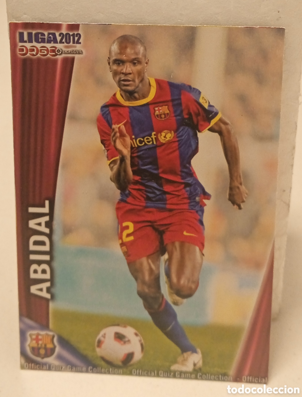 Cromos de f&uacute;tbol: ABIDAL - Foto 1
