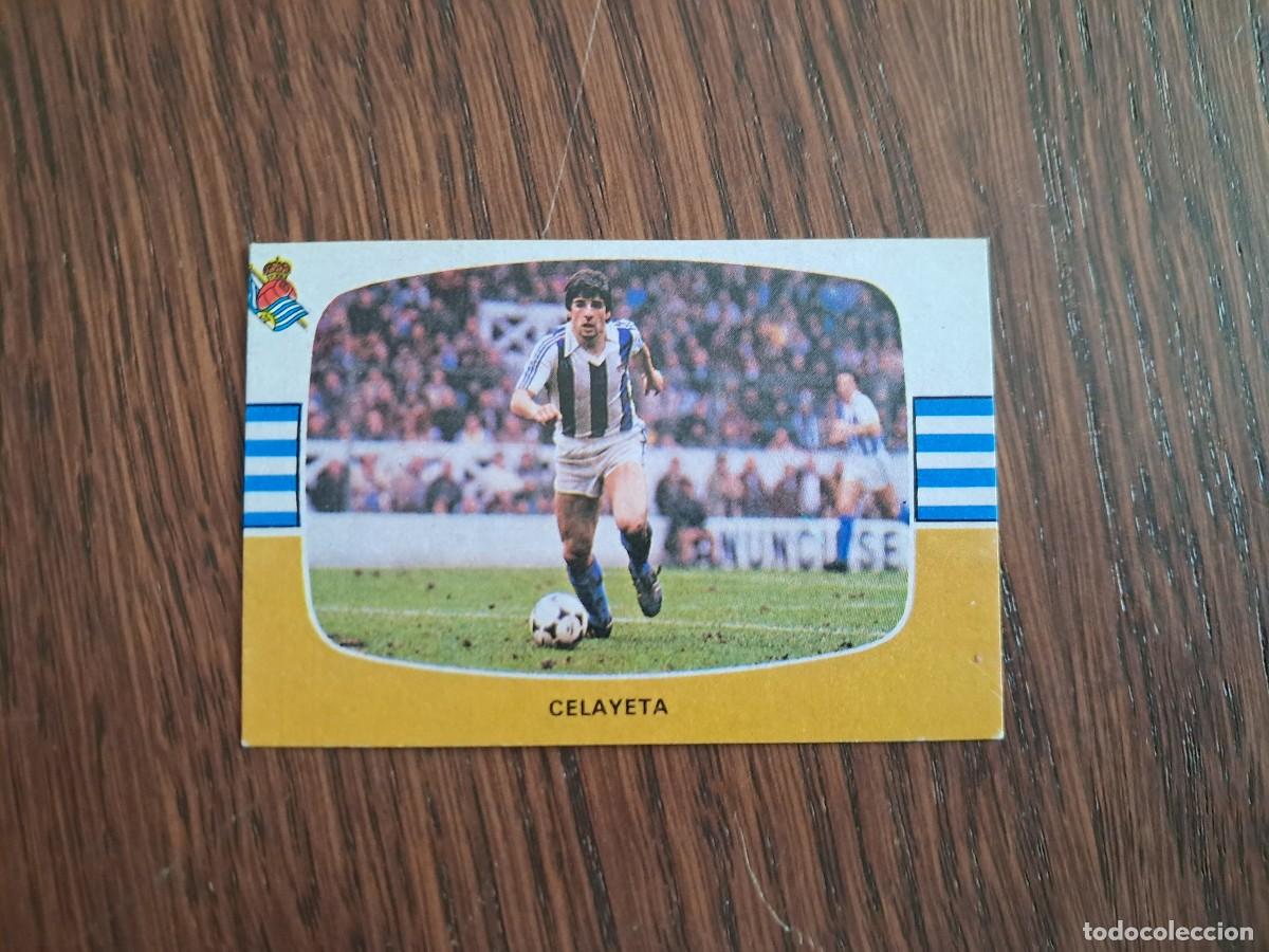 Cromos de Futebol: cromo de futbol de cromos Cano, campeonato de liga 84/85, Celayeta, Real Sociedad, sin pegar.