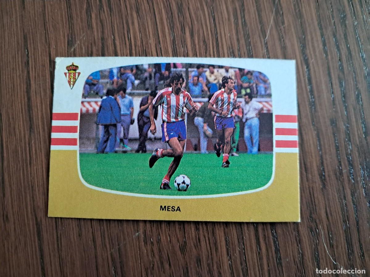 Figurine di Calcio: cromo de futbol de cromos Cano, campeonato de liga 84/85, Mesa, Sporting de Gij&oacute;n, sin pegar.