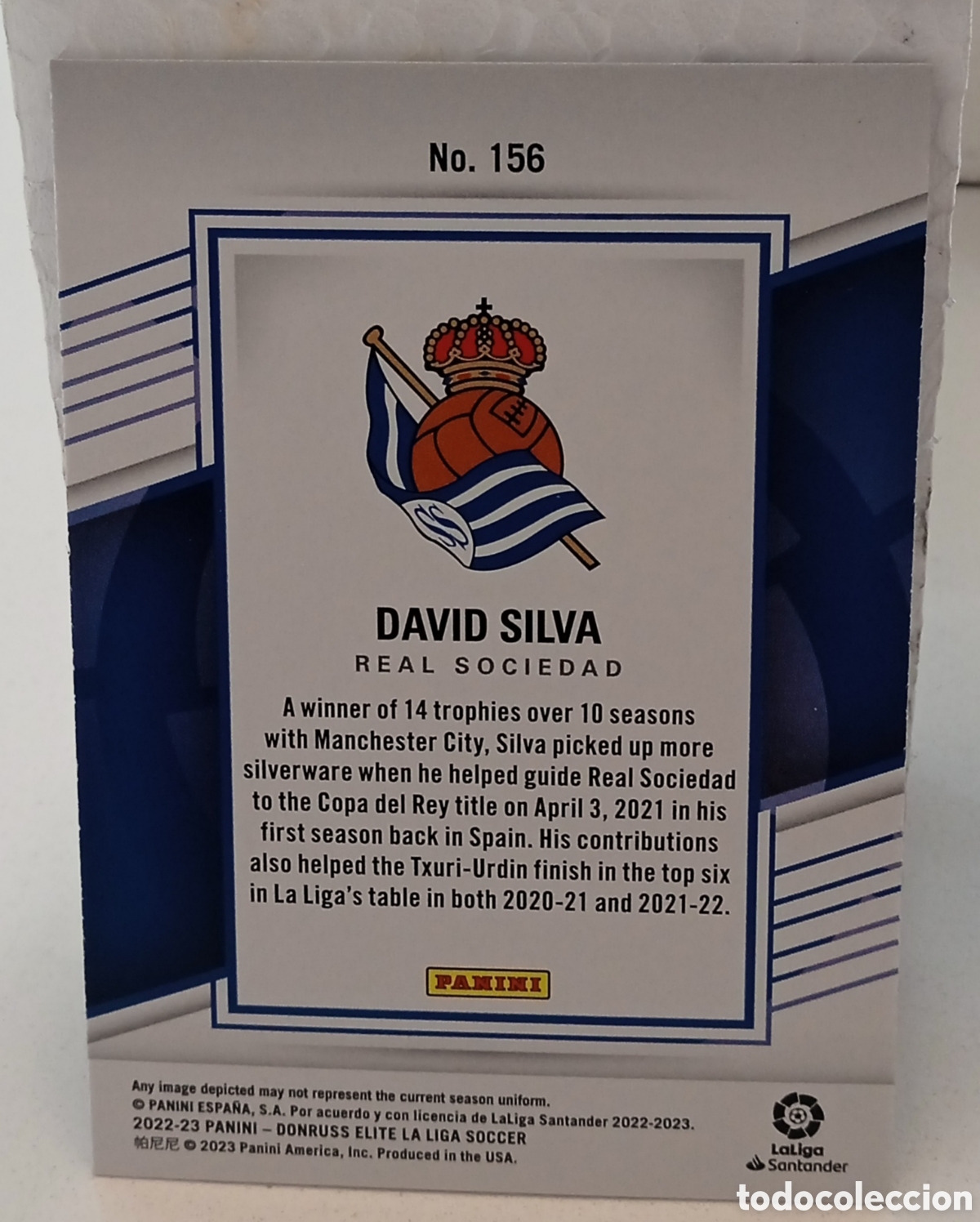 Cromos de f&uacute;tbol: 156 DAVID SILVA - Foto 2