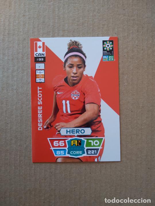 Cromos de F&uacute;tbol: 33 DESIREE SCOTT CANADA CROMO FUTBOL PANINI MUNDIAL 2023 FEMENINO WORLD CUP WOMEN ADRENALYN