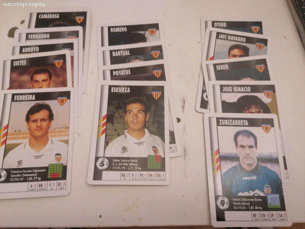 Cromos de Futebol: CROMOS-CARDS - SUPER GOL -MARCA -valencia