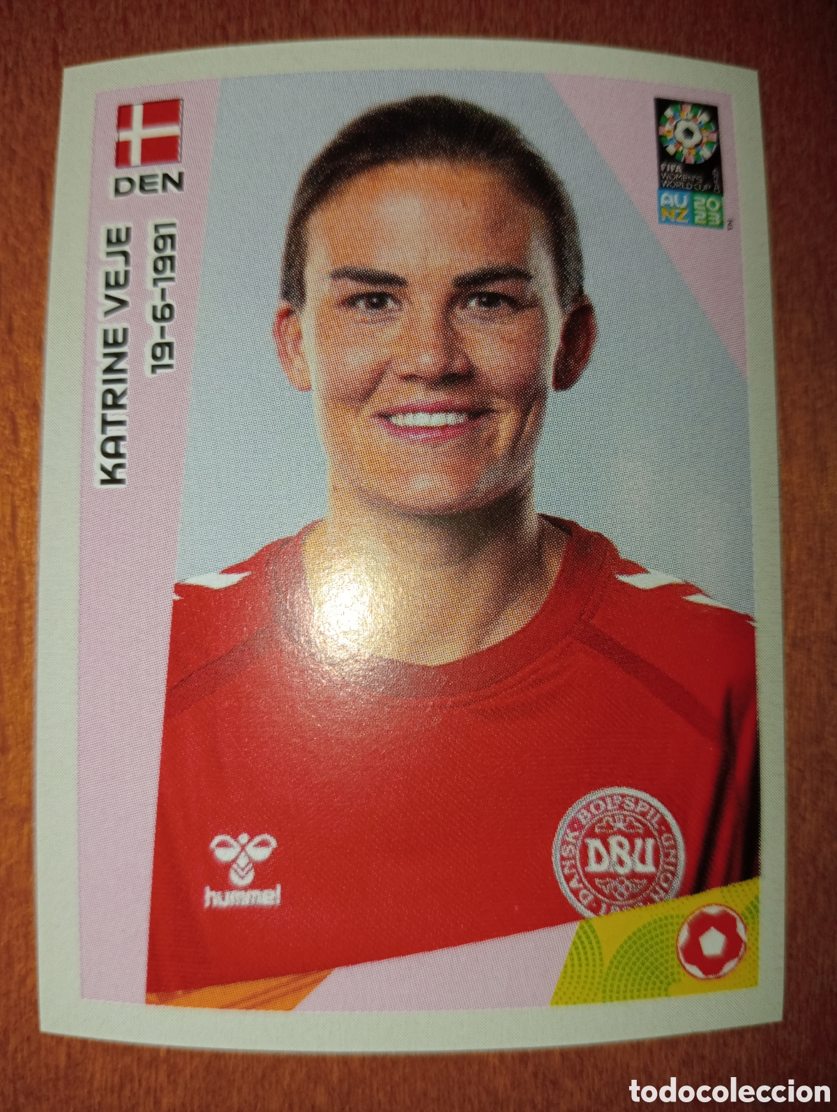 Fu&szlig;ball-Sticker: Katrine Veje n&deg;246 Fifa Women's World Cup 2023 Dinamarca