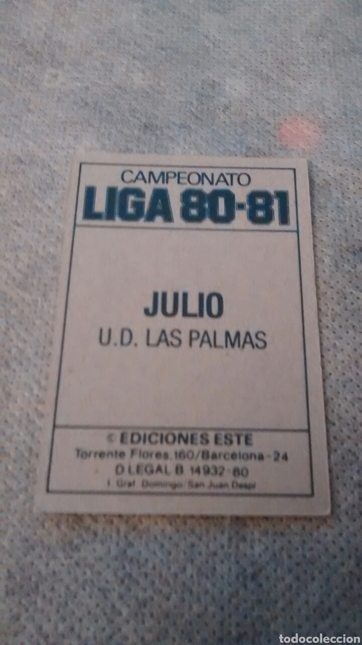 Cromos de f&uacute;tbol: 1980 80 81 1981 ESTE JULIO - Foto 2