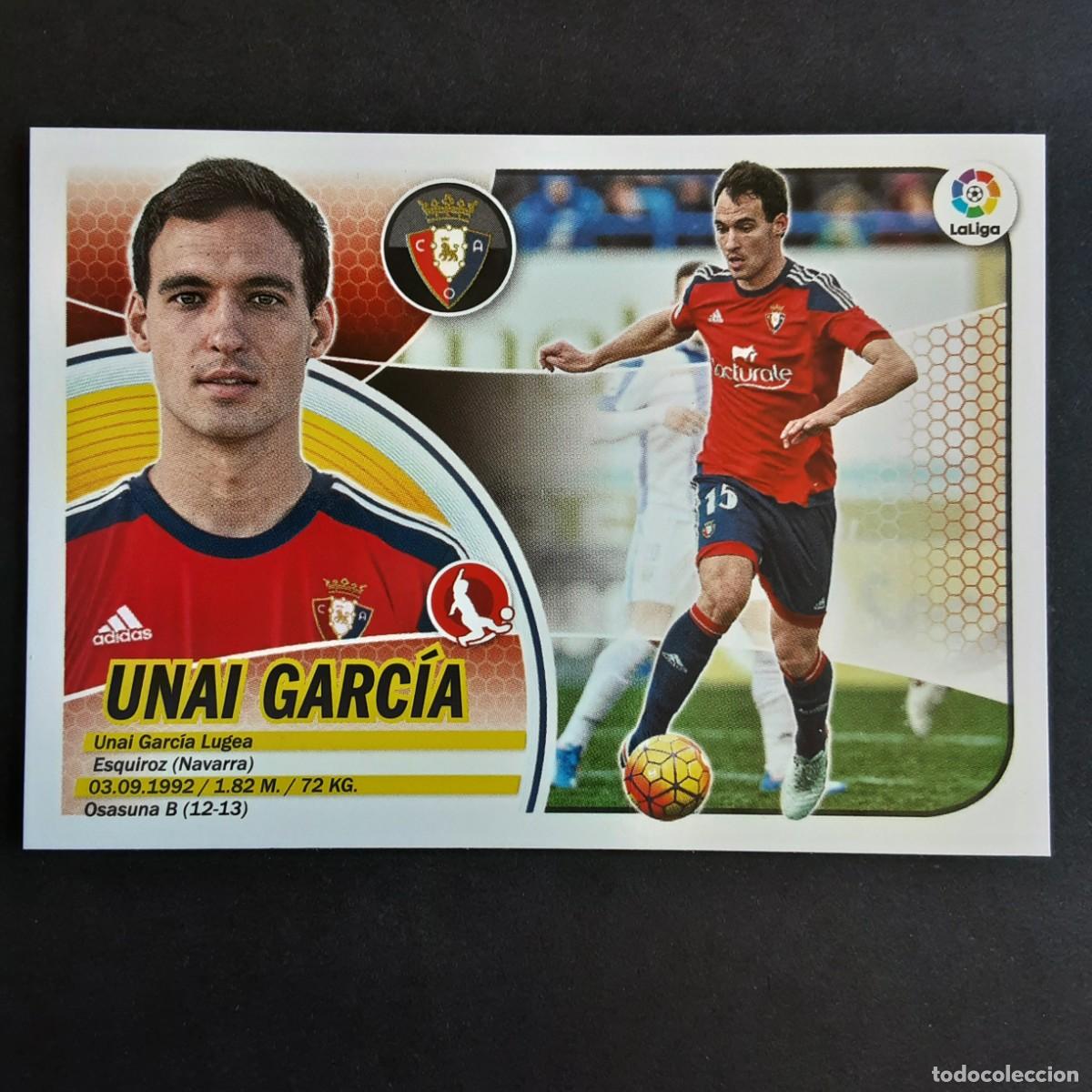 Football Stickers: CROMO LIGA 2016 2017 ESTE PANINI N&ordm;7 UNAI GARCIA-OSASUNA LOGO VIEJO REDONDO NUNCA PEGADO