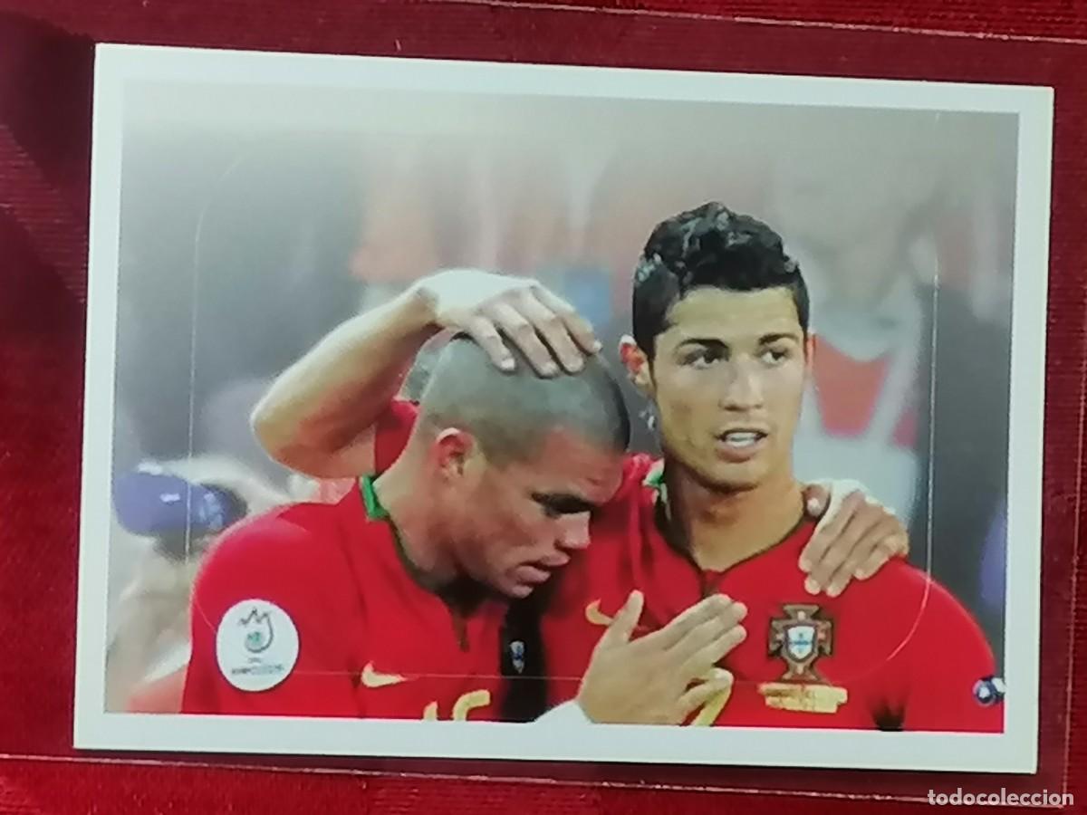 Fu&szlig;ball-Sticker: CROMO F&Uacute;TBOL 103 CRISTIANO RONALDO Y PEPE FOME DE VENCER 2021 PORTUGAL CONTINENTE PANINI