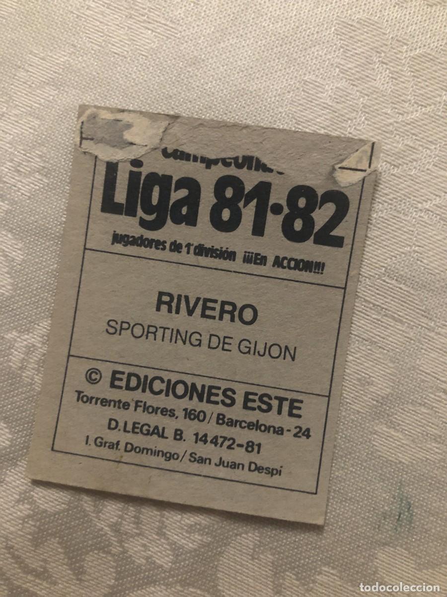 Cromos de f&uacute;tbol: RIVERO SPORTING DE GIJ&Oacute;N ESTE 81 82 1981 1982 - Foto 2