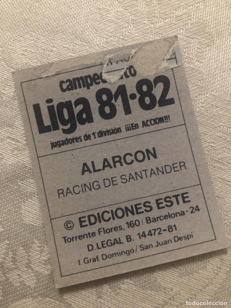 Cromos de f&uacute;tbol: ALARC&Oacute;N SANTANDER ESTE 81 82 1981 1982 - Foto 2