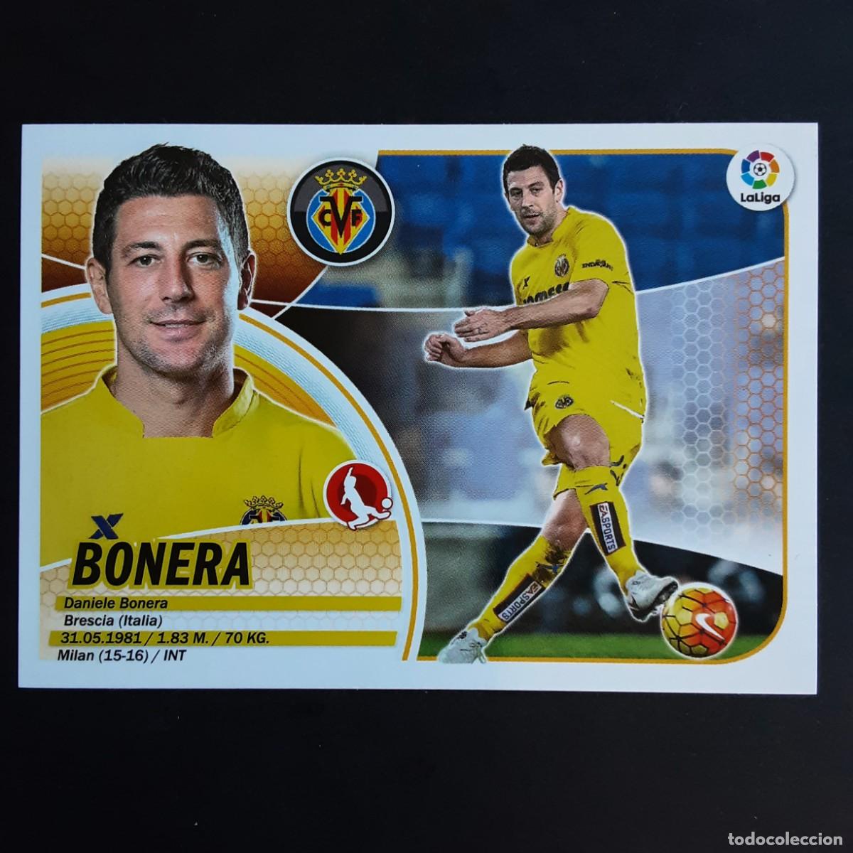 Cromos de f&uacute;tbol: CROMO LIGA 2016 2017 ESTE PANINI N&ordm;4B BONERA-VILLARREAL LOGO VIEJO REDONDO NUNCA PEGADO