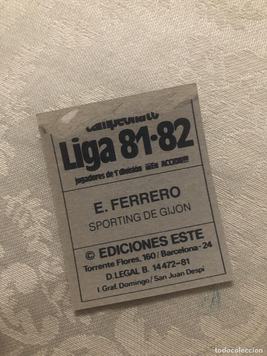 Cromos de f&uacute;tbol: FERRERO SPORTING ESTE 81 82 1981 1982 - Foto 2