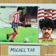 Cromos de Fútbol: ESTE LIGA 86/87 LUIS FLORES COLOCA SPORTING DE GIJON DESPEGADO