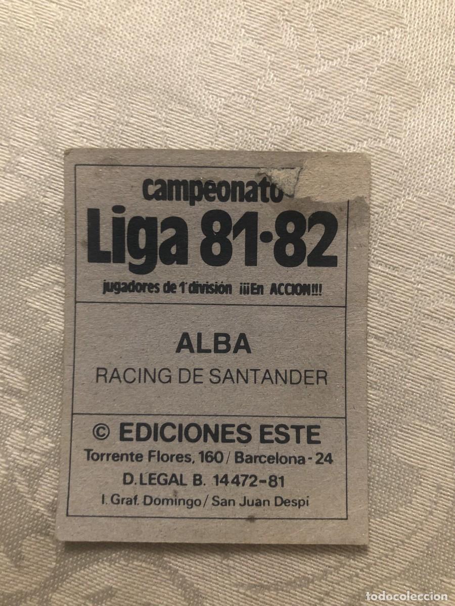 Cromos de f&uacute;tbol: ALBA RACING ESTE 81 82 1981 1982 - Foto 2