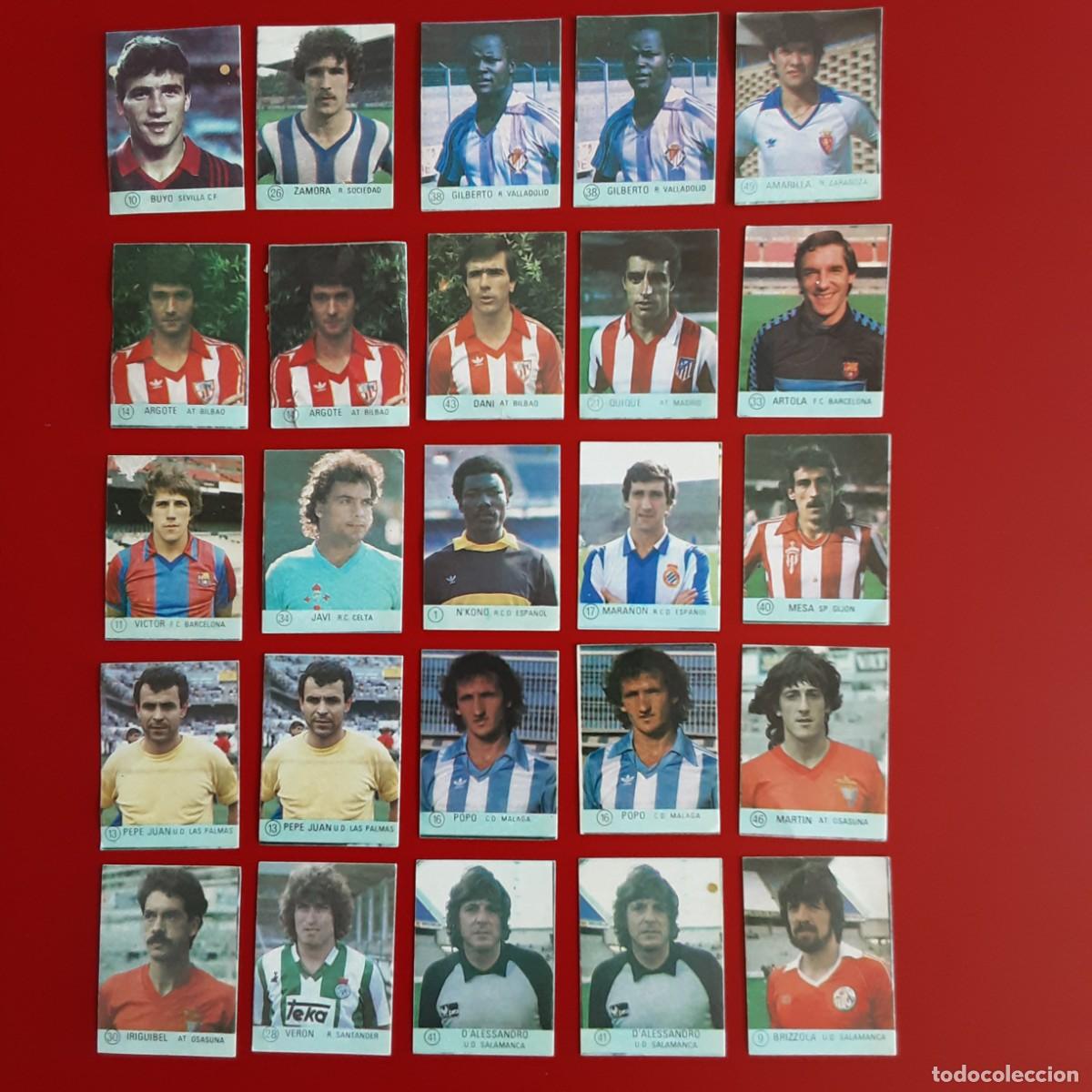 Cartes &agrave; collectionner de Football: LOTE 25 CROMOS SELECCION DE FUTBOL LIGA ESPA&Ntilde;OLA 83