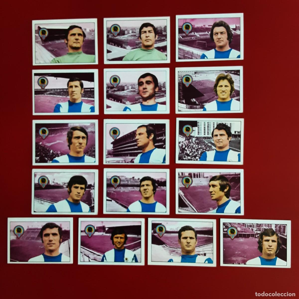 Cromos de F&uacute;tbol: LOTE 16 CROMOS DIFERENTES HERCULES LIGA 1974 1975 FHER